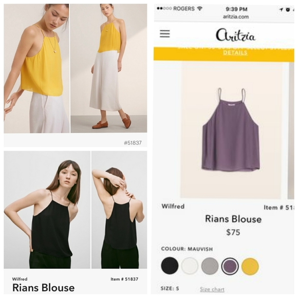 EUC Aritzia 100% Silk Rians Blouse - Picture 4 of 4